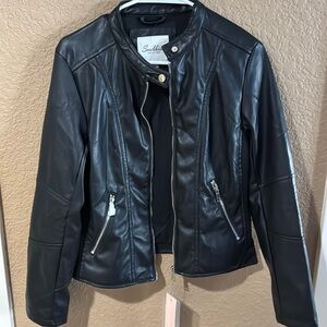 BNWT LARGE FAUX LEATHER MOTO JACKET